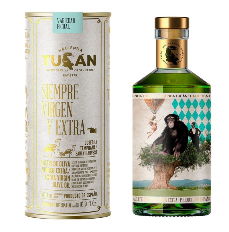 Ypač tyras alyvuogių aliejus Hacienda Tucan Picual, 500ml su dėžute
